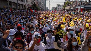 Kundgebung in Myanmar