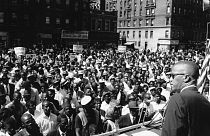 ABD'de sivil haklar alanında ve ırkçılığa karşı verdiği mücadele ile bilinen siyahi Müslüman aktivist Malcolm X (29 Haziran 1963/arşiv)