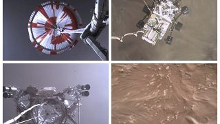 Lenyűgöző felvételek a marsjáró landolásáról