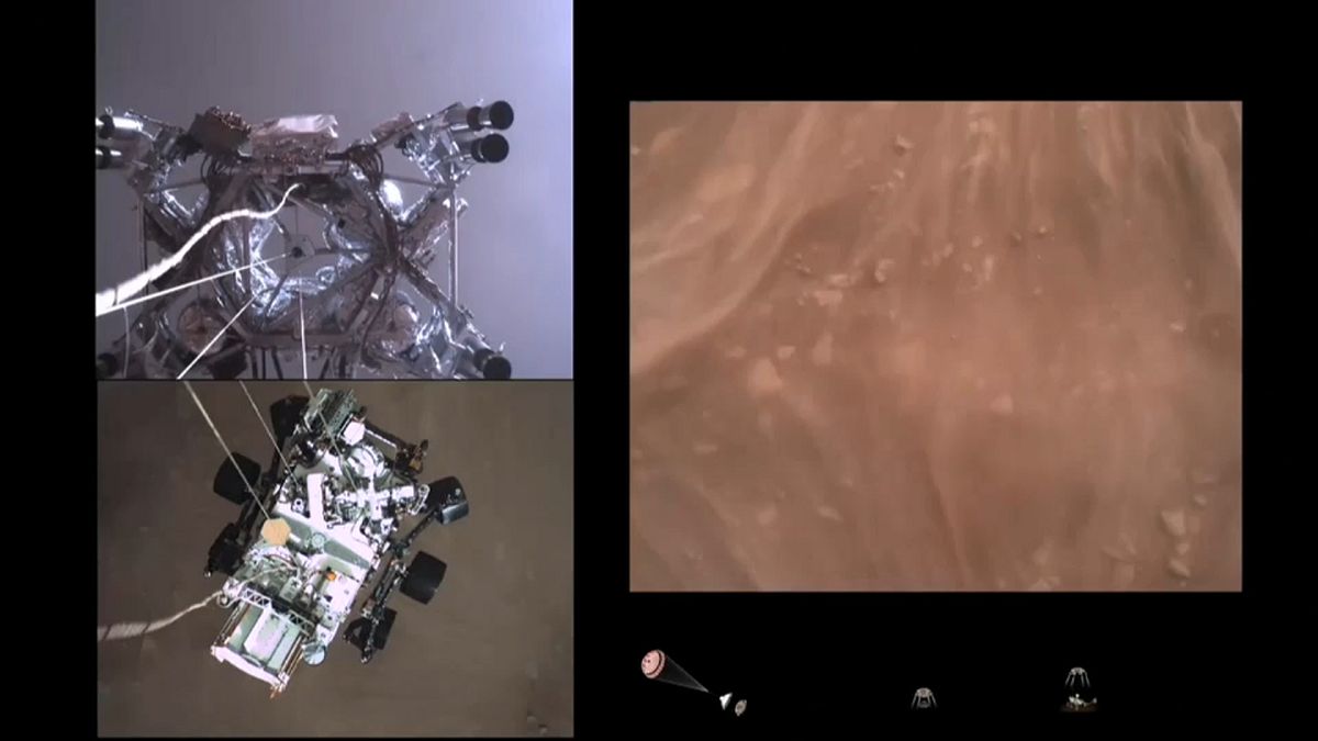  NASA releases first high-speed video of a spacecraft landing on Mars