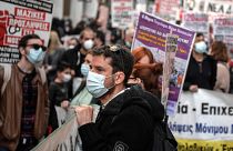 Tüntettek a görög egészségügyi dolgozók