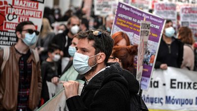 Tüntettek a görög egészségügyi dolgozók