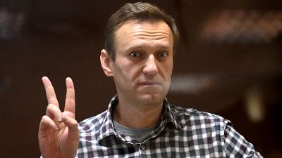 Alexej Nawalny im Gerichtssaal