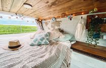Alyssa and Clayton's vintage self-converted campervan  