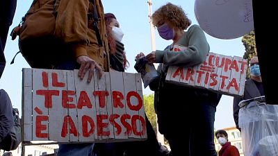 Italy theatre protest