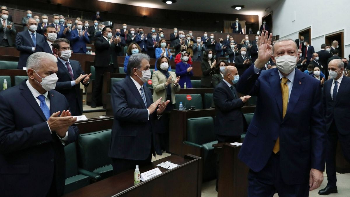 اردوغان در مجلس ترکیه