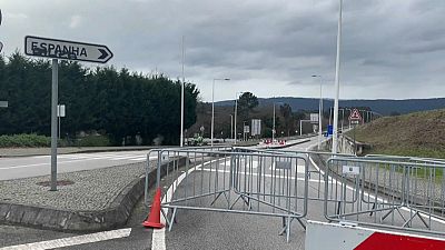 Border closures between Vila Nova de Cerveira, Portugal and Tomiño in Spain's autonomous Galicia community