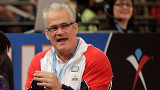 2012 file photo of gymnastics coach John Geddert