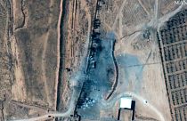 تصاویر ماهواره‌ای از مکانی که جنگنده‌های آمریکایی در خاک سوریه بمباران کردند