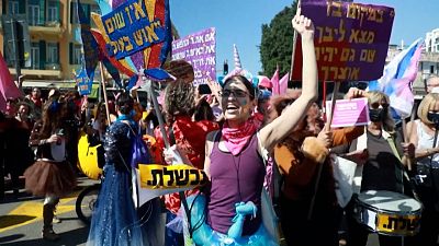 Israelis in Bnei Brak mark the Jewish holiday of Purim