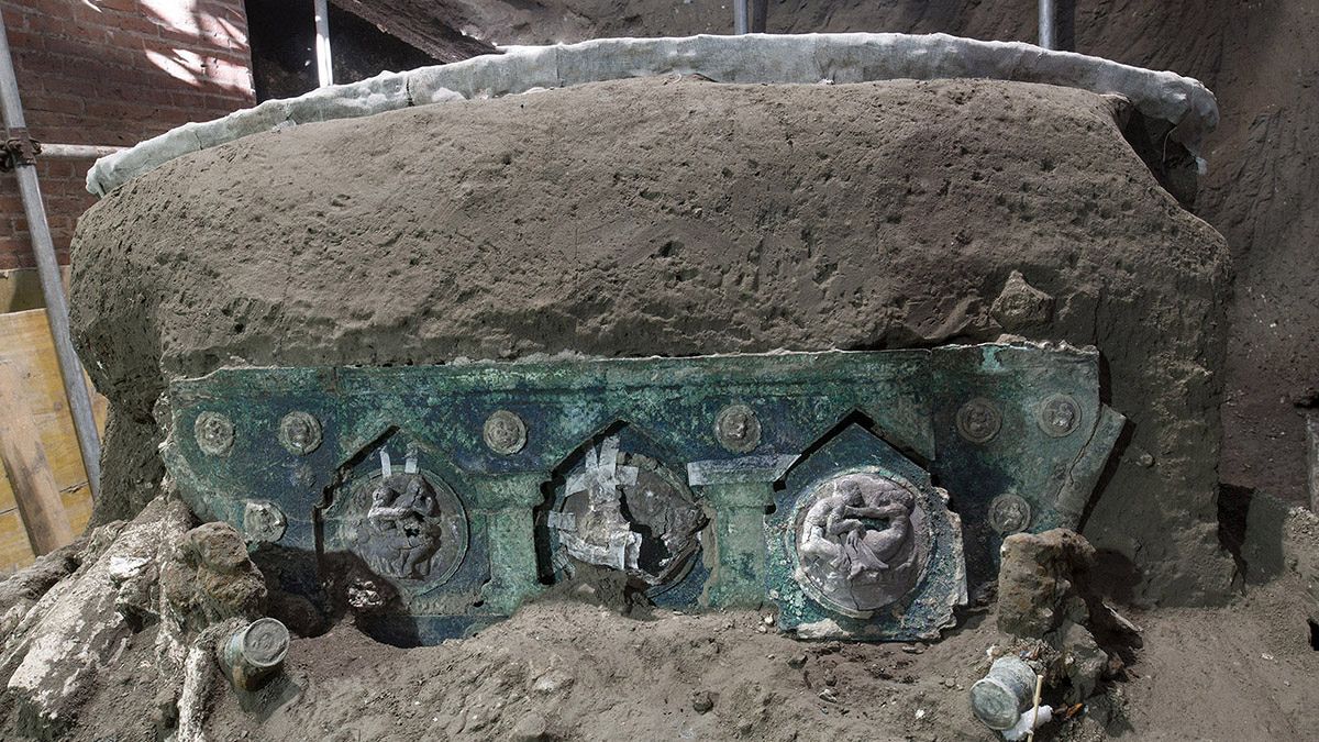 Pompeii antik kentinde ortaya çıkarılan seramoni aracı