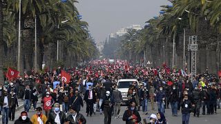 Tunisians protest amid political standoff
