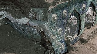 Il carro ritrovato a Pompei