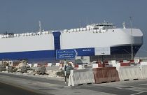 کشتی اسرائیلی در بندر دبی