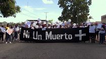 Protesto contra vaga de femícidios na Venezuela