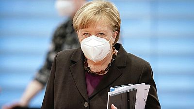 Angela Merkel bei der wöchentlichen Kabinettssitzung am 24. Februar.