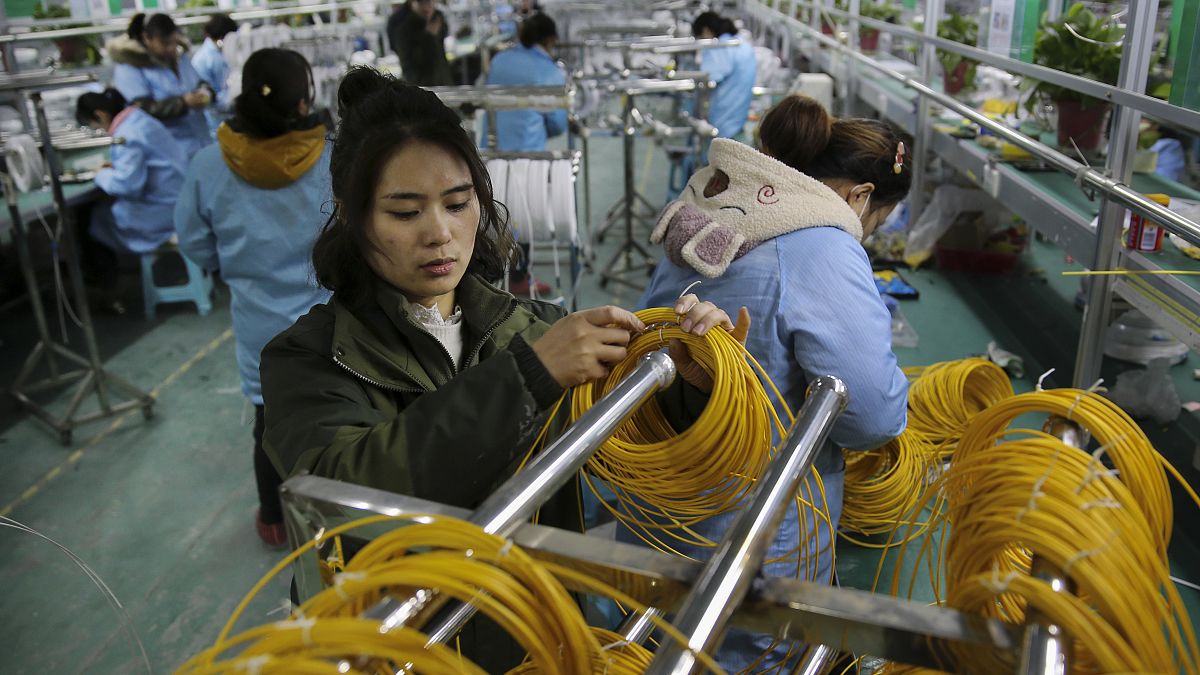 Çin'de bir fabrika 