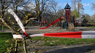 Playground in a park in Belgium 