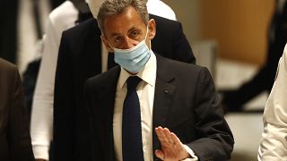 Nicolas Sarkozy a su llegada al tribunal en París, Francia, 1/3/2021