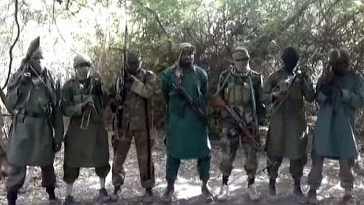 عناصر في تنظيم بوكو حرام في نيجيريا المبايع لتنظيم الدولة الإسلامية