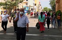 Imágenes de una calle céntrica de San Salvador