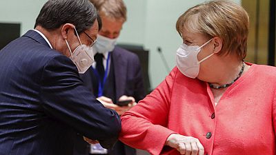 Ο Πρόεδρος της Κυπριακής Δημοκρατίας, Νίκος Αναστασιάδης, και η καγκελάριος της Γερμανίας, Άνγκελα Μέρκελ