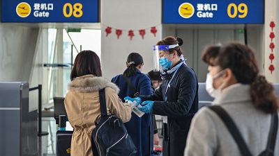 مطار تيانخه الدولي في ووهان بمقاطعة هوبى بوسط الصين