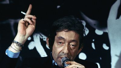 Серж Генсбур на пресс-конференции в парижском отеле George V, апрель 1986 года