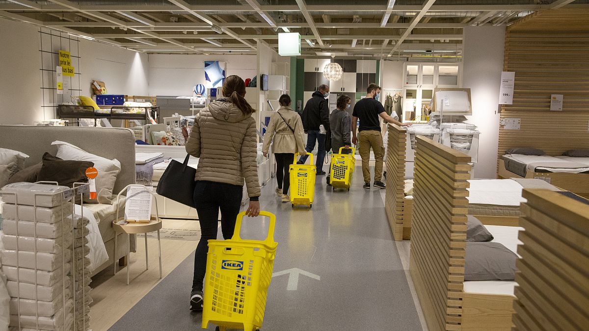 Die Ikea-Filiale in Genf am gestrigen Tag der Lockdown-Öffnung.