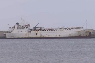 Navio "Karim Allah" com 900 vitelos a bordo no porto de Cartagena