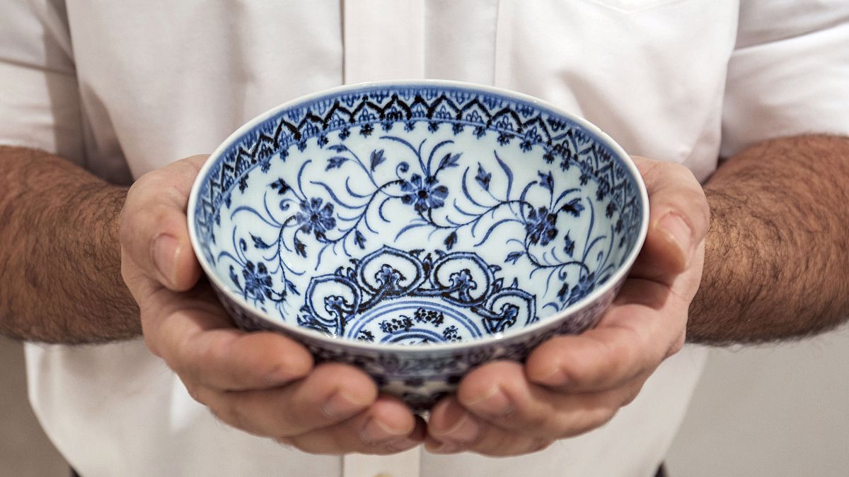 A small porcelain bowl bought for $35 at a Connecticut yard sale found to be a 15th century Chinese artifact worth between $300,000 and $500,000.