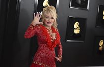 Dolly Parton arrives at the 61st annual Grammy Awards on Feb. 10, 2019, in Los Angeles.