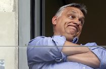 In this May 19, 2019 file photo, Hungarian Prime Minister Viktor Orban watches a soccer game in his hometown of Felcsut, Hungary.