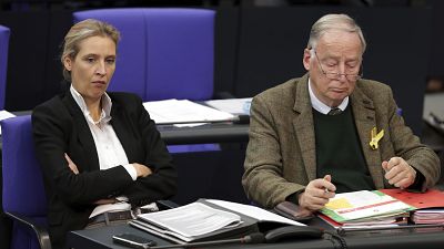 Alice Weidel und Alexander Gauland im November 2017 im Bundestag.