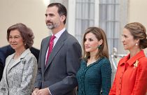 İspanya Kralı VI. Felipe ile kraliyet ailesinin diğer üyeleri