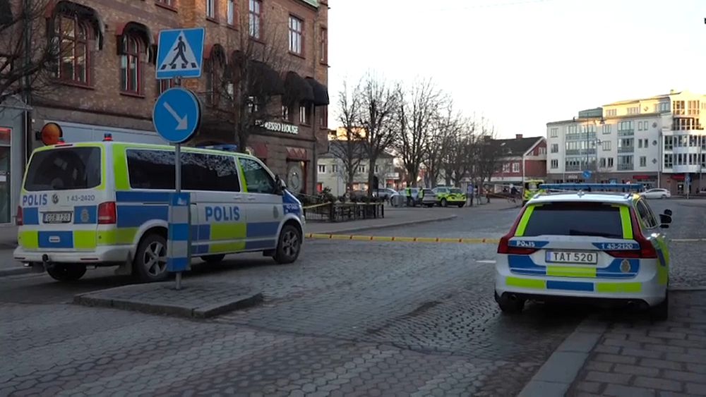 Eight people stabbed in suspected terrorist attack, say Swedish police