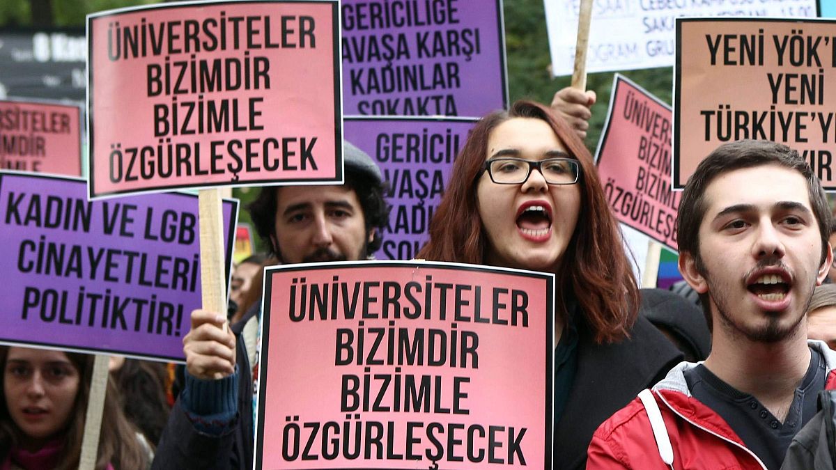 Ankara'da öğrenci protestosu