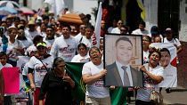 تشییع جنازه یک نامزد انتخابات شهرداری‌ها در مکزیک که در ماه مه ۲۰۱۸ به قتل رسید