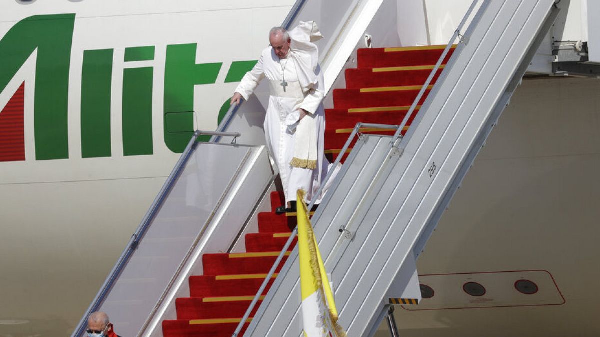 Llegada a Irak del papa Francisco 