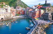 Cinque Terre is a series of centuries-old seaside villages on the rugged Italian Riviera coastline.