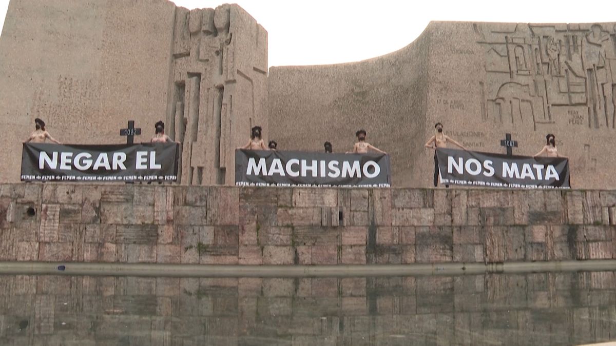 Madrid'de Femen protestosu