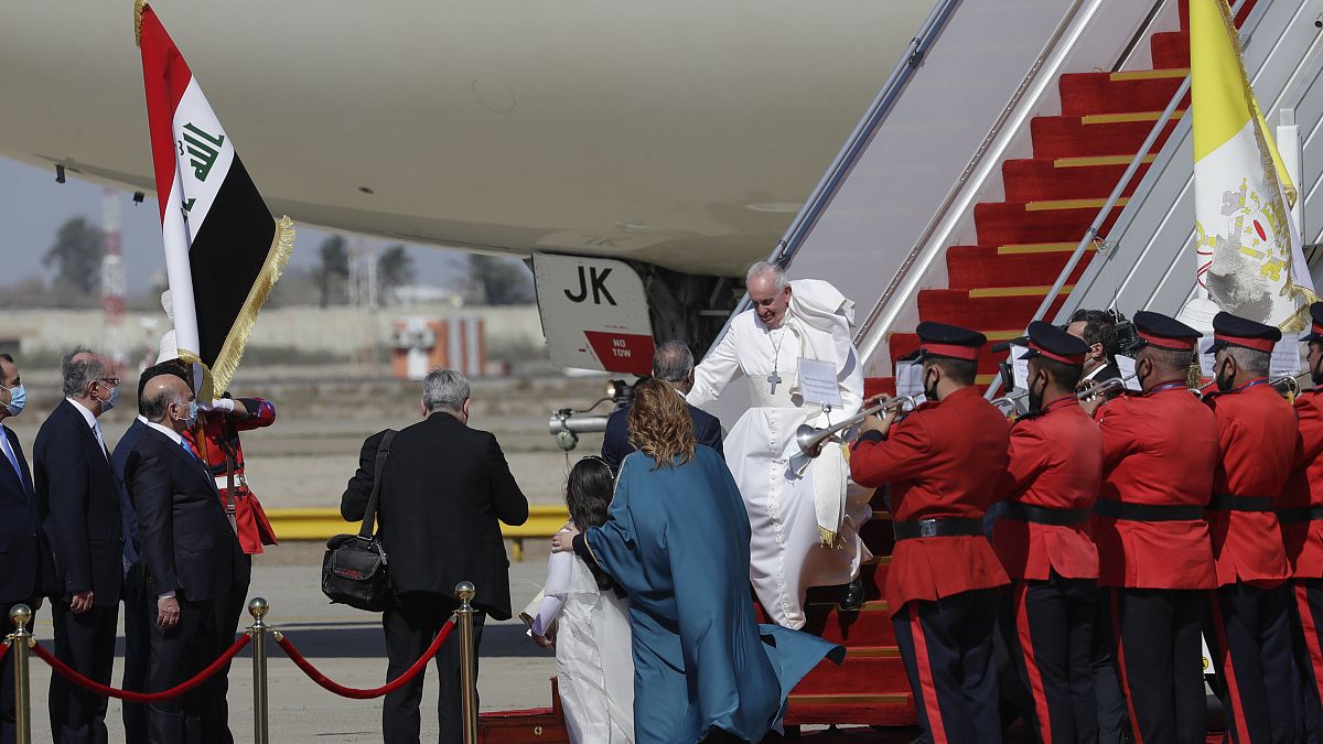 Irakba látogatott a pápa