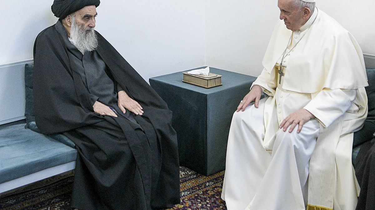 Папа римского Франциск и аятолла Али аль-Систани