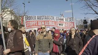 Manifestación en Viena contra las restricciones