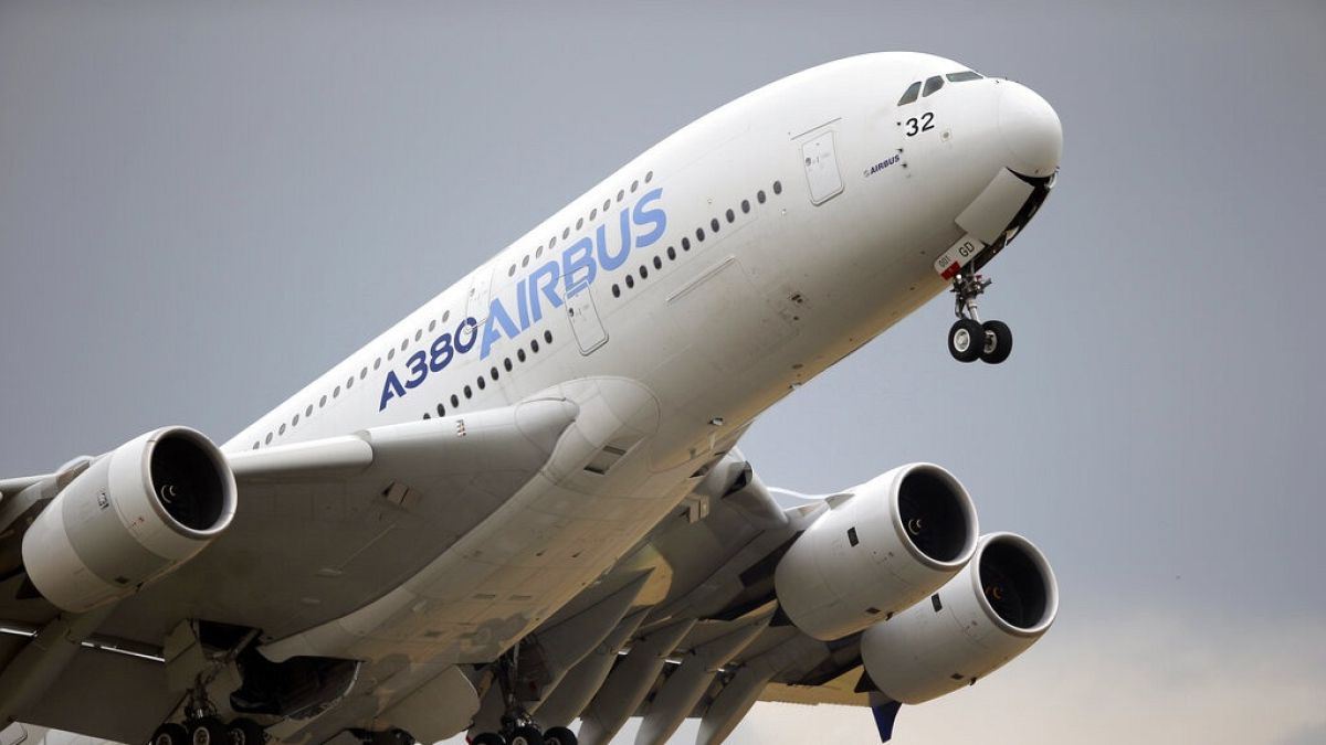 Airbus A380 a 2018-as párizsi légiparádén.