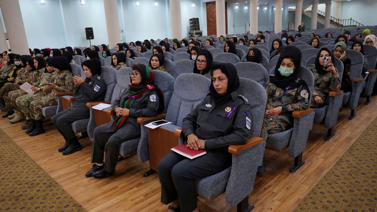 Afghan women police officers