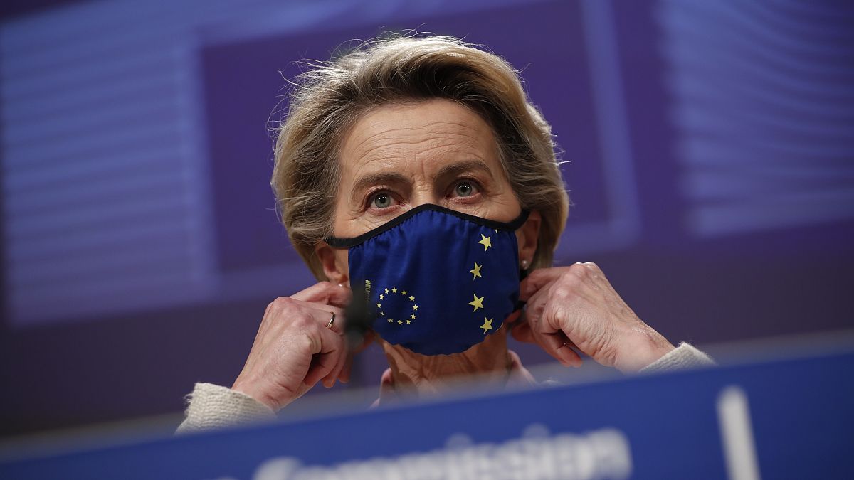 European Commission President Ursula von der Leyen in Brussels on Dec. 24, 2020.