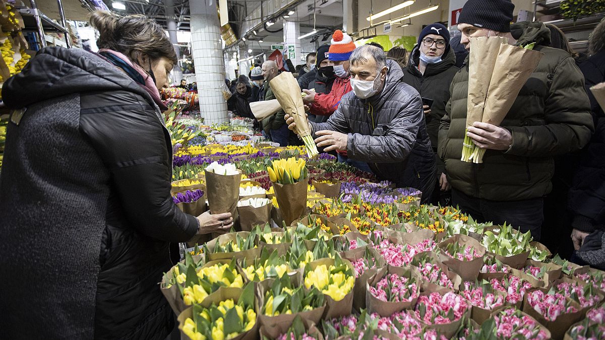 Цветочный рынок в Москве