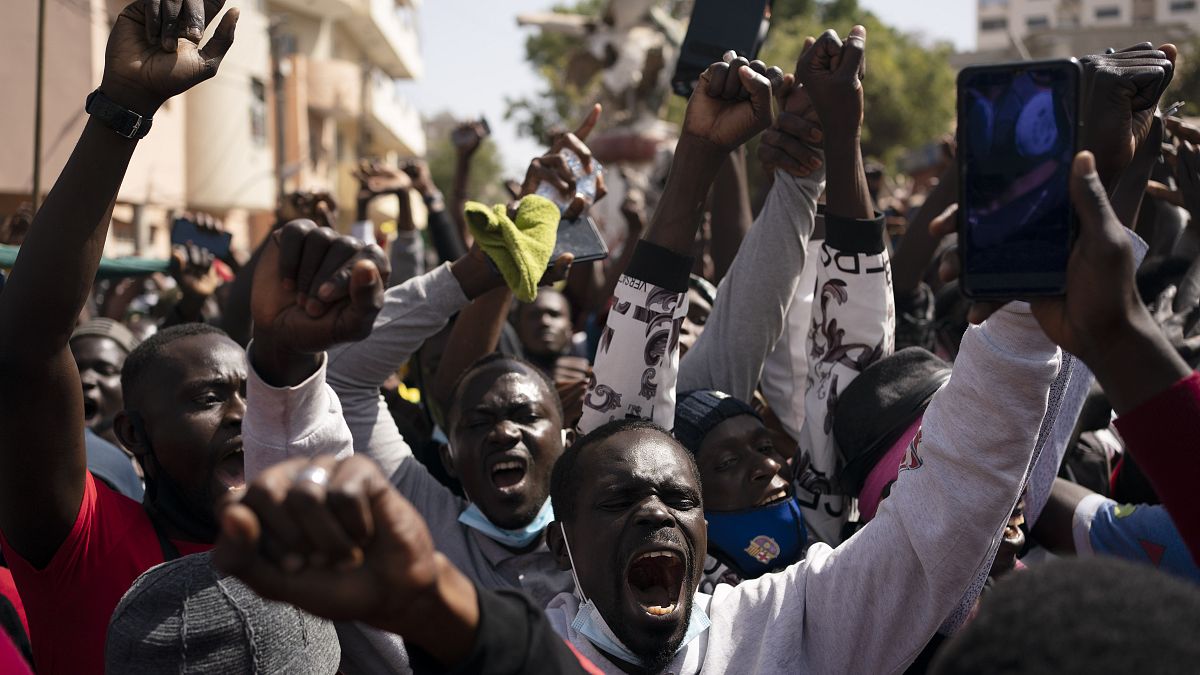 Manifestation à Dakar, le 08 mars 2021.