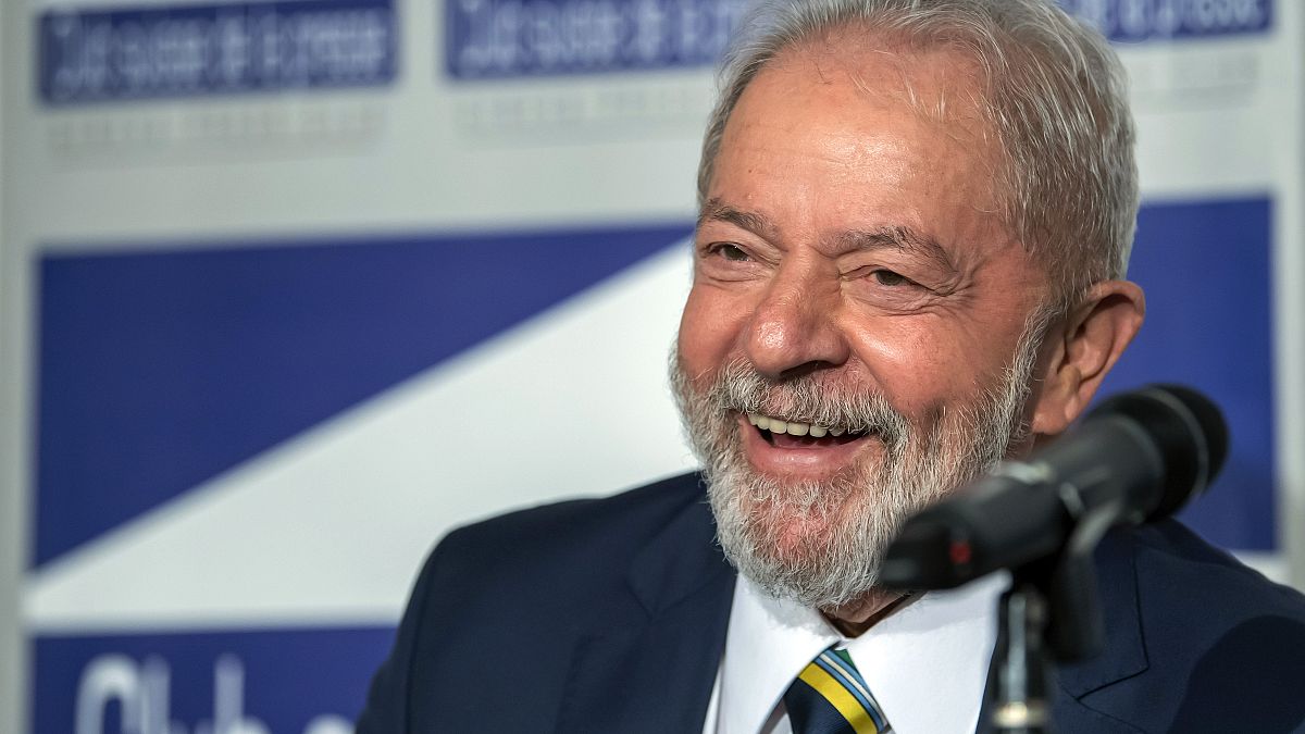 L'ex-président brésilien Luis Inacio Lula da Silva, à Genève, le 6 mars 2020